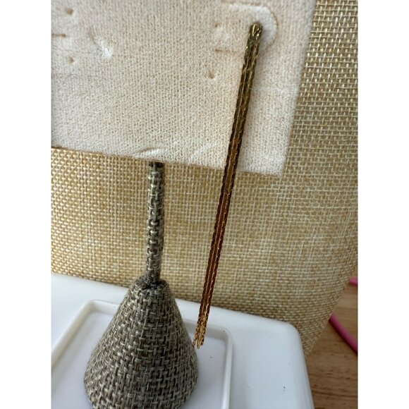 Nordstrom Gold-Tone Long Dangle Earrings Elegant Chain Design For Women - Picture 3 of 9